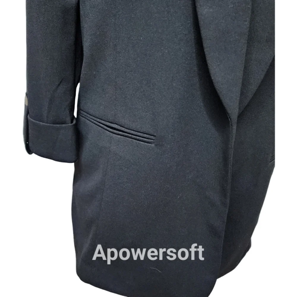 Anne Klein Black 3/4 Sleeve Blazer Jacket
